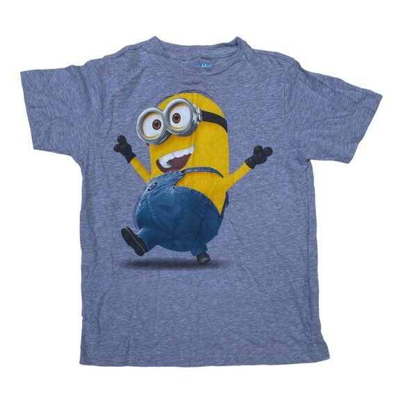 Despicable me 2 Old Navy Collectibles Dave Minion Kids Size M/ 8Y Grey/Yellow - Picture 3 of 4